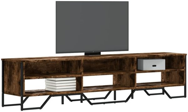 vidaXL TV-Schrank Räuchereiche 180x34x41 cm Holzwerkstoff 848576