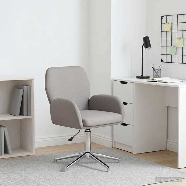 vidaXL Drehstuhl 54 x 58 x 90 cm Taupe Stoff 42034341