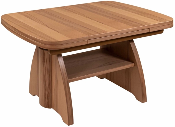 Couchtisch höhenverstellbar und ausziehbar Cicily 90x56x65 Kernbuche