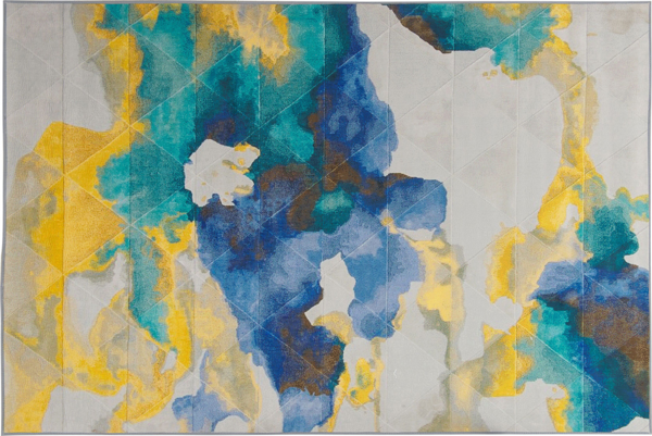 Teppich bunt 160x230 cm Kurzflor CEYHAN