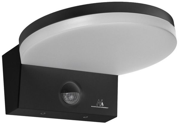 Maclean Außen-Wandleuchte MCE344 mit Bewegungsmelder 15W 1560lm IP65, LED fest integriert, neutralweiß, Dämmerungssensor 4000K Neutralweiß Wandlampe Garten Garage Eingang