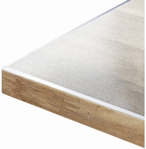 Karat Tischdecke Mattierte transparente Tischfolie mit abgeschrägter Kante Imperial, Individueller Zuschnitt