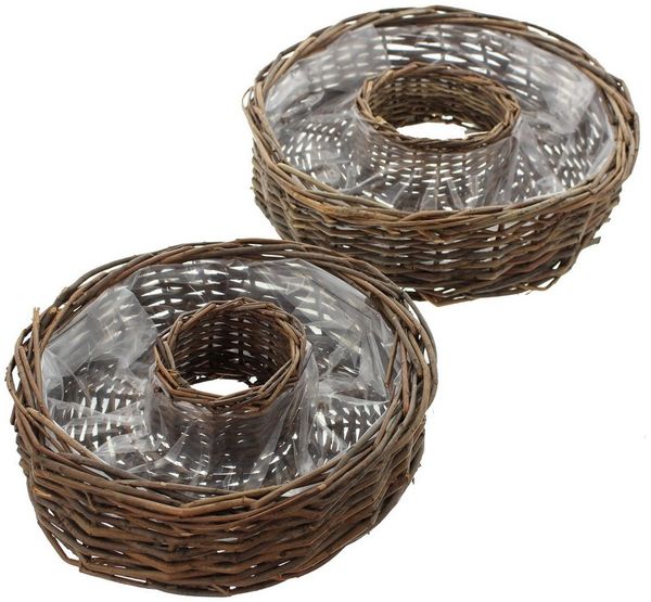 Pflanzrad 2er Set Pflanzschale Pflanzkorb Blumentopf Pflanztopf Übertopf