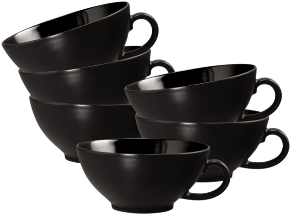 Seltmann Weiden Liberty Velvet Black Teetasse 140 ml 6er Set