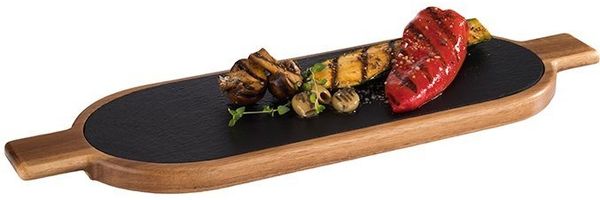 APS Servierbretter aus Akazienholz Servierbrett, 2-teilig 812
