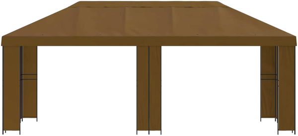 vidaXL Garten Pavillon 6 x 3 m Taupe Polyester und Stahl 190 3376012 Bild 3