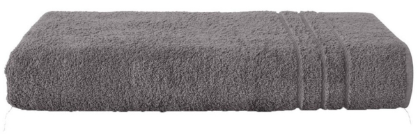 Komfortec Badetuch 100x200 cm aus 100% Baumwolle, Saunatuch XXL, Weich, Groß, Frottee, Schnelltrocknend, Anthrazit Grau