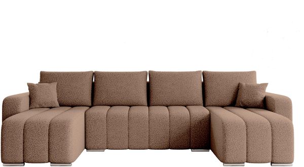 Ecksofa Kojos U Boucle (Farbe: Lambi 04)