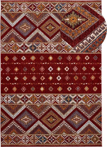 TaraCarpet Teppich Moderner Orientteppich New Oriental Lahore, rechteckig, Höhe: 9 mm, Wohnzimmer, Schlafzimmer, Esszimmer, Lahore rot 140x200