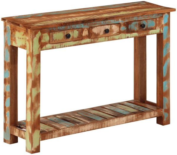 vidaXL Konsolentisch 110x30x76 cm Altholz Massiv 376705