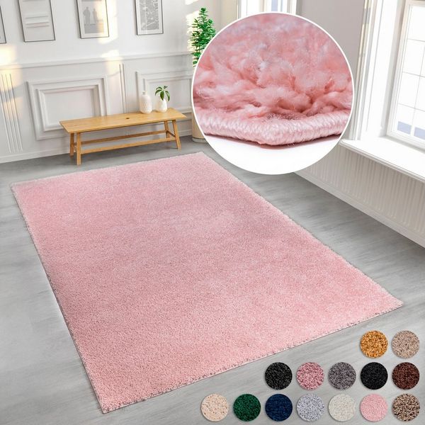 OTTO home Hochflor-Teppich Viva Shaggy, in Standard- und Premium-Qualität, 30 mm oder 45 mm Höhe, rechteckig, Uni Farben, einfarbig, weich, kuschelig, Läufer, Kundenliebling