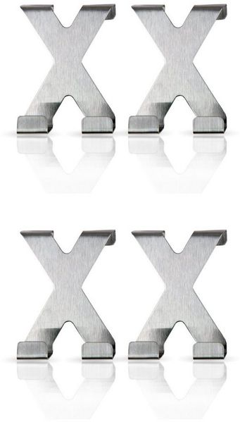 Bestlivings Türhaken Garderobenhaken zum einhängen, Badezimmer, Türen, Kleiderschränke, (4-St, (8 Haken), Garderobenhaken - Fensterhaken Metall ohne Bohren Kleben