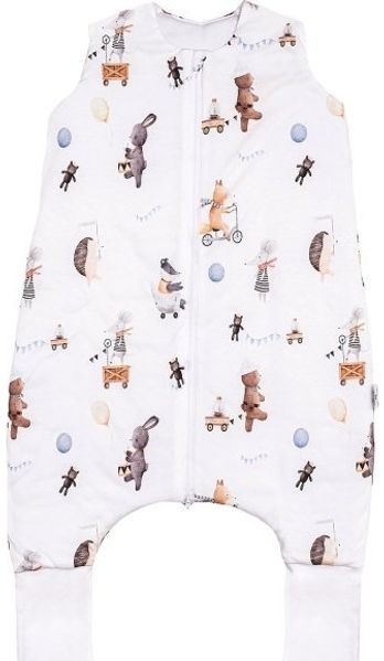PULP BAMBOO Schlafsack mit Sockchen 1 TOG - „Tiere auf Reisen“ - ab 1 Jahr bis 2 5 Jahre