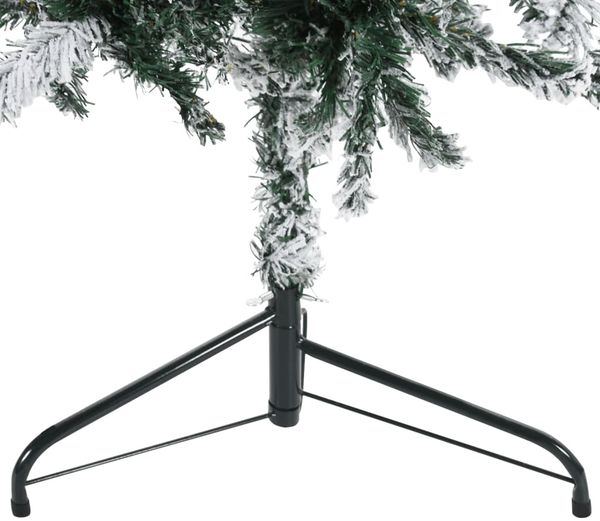 vidaXL Künstlicher Halb-Weihnachtsbaum mit Schnee Schlank 240 cm 344608 Bild 7