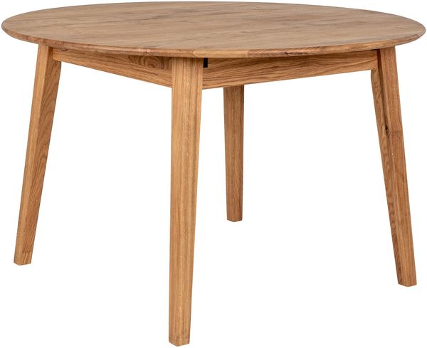 Esstisch >Metz< in Natur, Eiche-Massiv - 118x75,5x158cm (BxHxT)