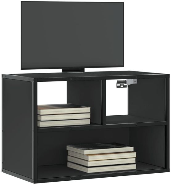vidaXL TV-Schrank Schwarz 60x31x39,5 cm Holzwerkstoff und Metall 848914