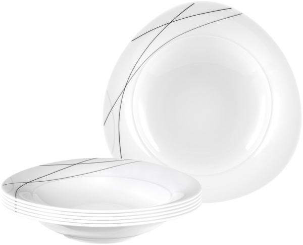 Seltmann Weiden Trio Highline Suppenteller ø 23,6 cm 6er Set