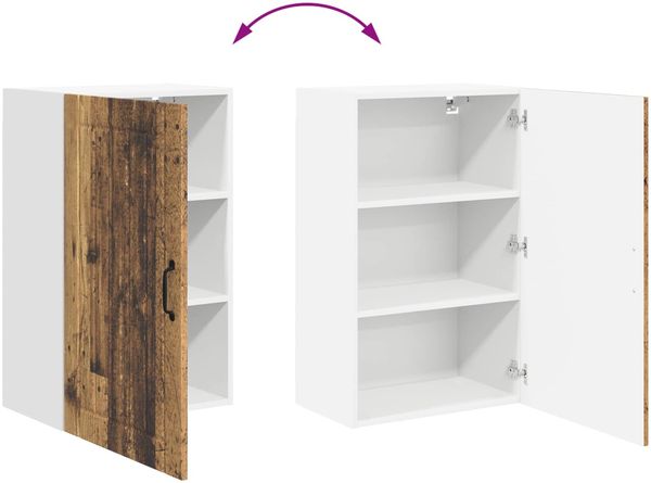 vidaXL Wandschrank LUCCA Altholz 50 x 31 x 80 cm Holzwerkstoff 885043 Bild 11