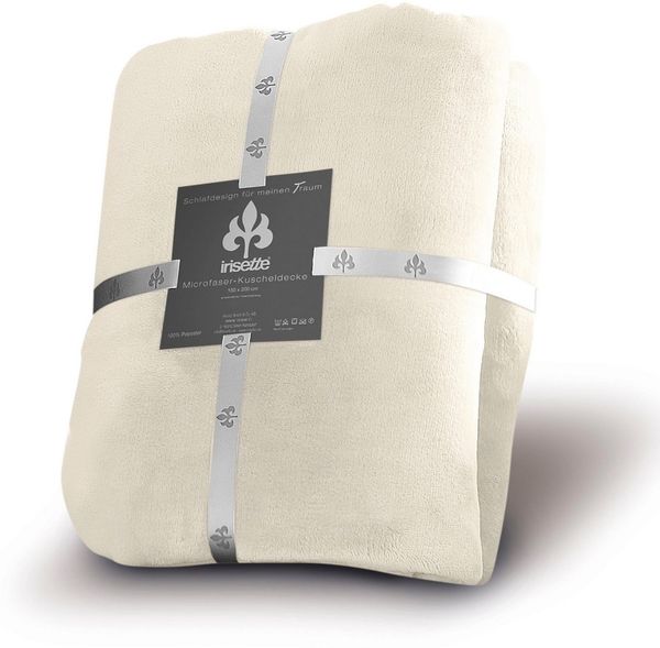 Irisette Wohndecke Flausch Kuscheldecke Relax 8900-80 Natur 150x200