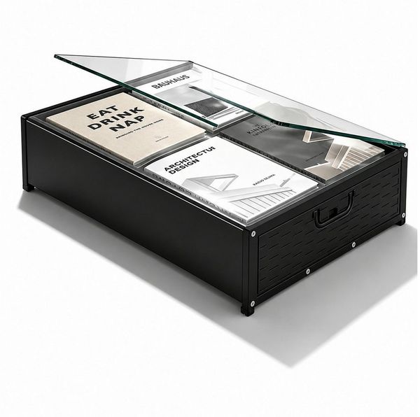 MOPUEA Unterbettkommode Unterbett-Staufach Aufbewahrungsbox 58.5*42*16 Rolle-Design mit Deckel (Rollstoffkisten mit Griff, durchsichtigen Deckeln und 360°-Rollen, Große Kapazität für Kleidung, Schuhe, Decken, praktisch und vielseitig), Robuster Griff, ...