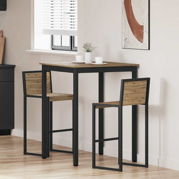 Stehtisch, Bartisch Holzwerkstoff 80 x 80 x 105 cm