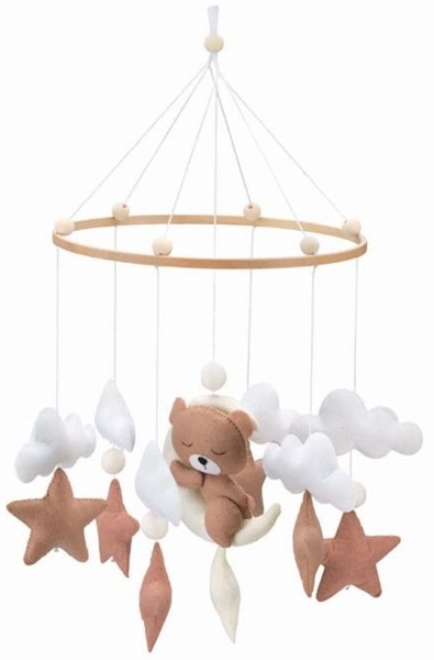 CAM Baby Mobile Giostrina Nunù | Mit niedlichen Plüschtieren | Universelles Befestigungssystem