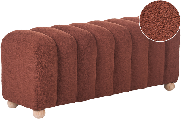 Polsterbank IDYLLWILD Bouclé Goldbraun