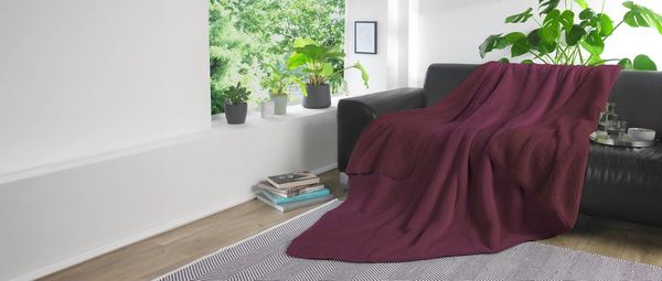 Wohndecke Demi Flausch, KiNZLER, mit Wendefunktion