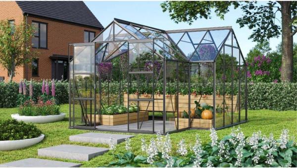 Vitavia Gewächshaus Sirius Orangerie, ESG 3mm, alu