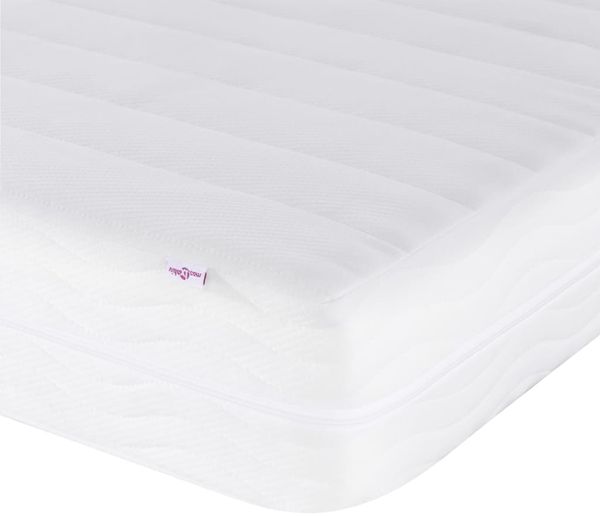 vidaXL Bett mit Matratze "Dover" Schwarz und Weiß 100x200 cm Kunstleder 3208362 Bild 7