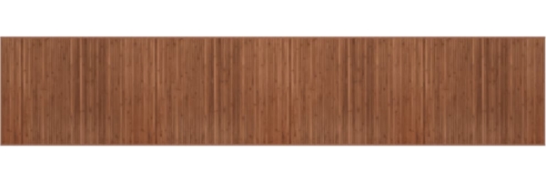 vidaXL Teppich Rechteckig Braun 80x400 cm Bambus 376920