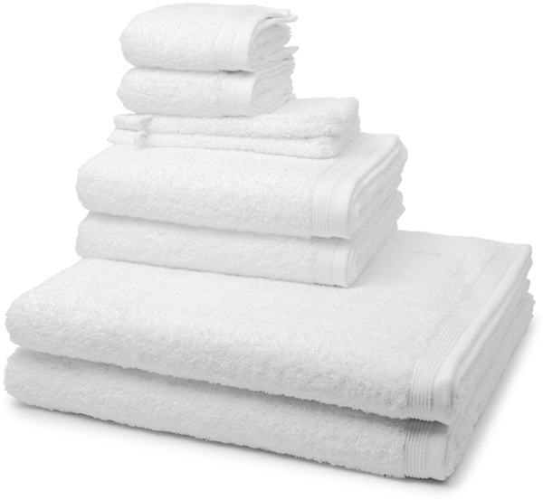 Möve Superwuschel 8 tlg. Frottier-Set - 2 X Handtuch (50 X 100cm), 2 X Duschtuch (80 X 150cm), 2 X Gästetuch (30 X 50cm), 2 X Waschhandschuh (15 X 20cm) - 520 g/m2 - Snow