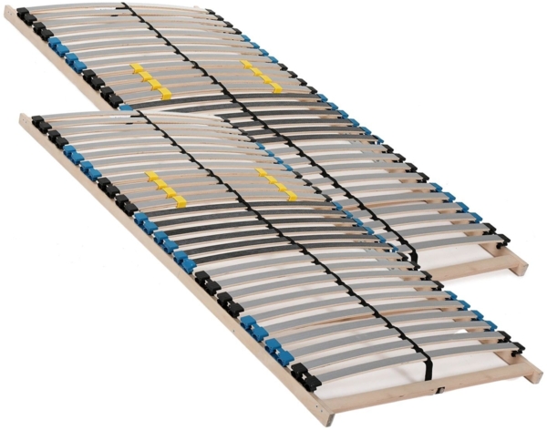 Lattenrost 200x200 cm - 28 Latten 7-Zonen Lattenrost Traglast ca. 140 Kg Birkenschichtholz Selbstmontage Made in Germany
