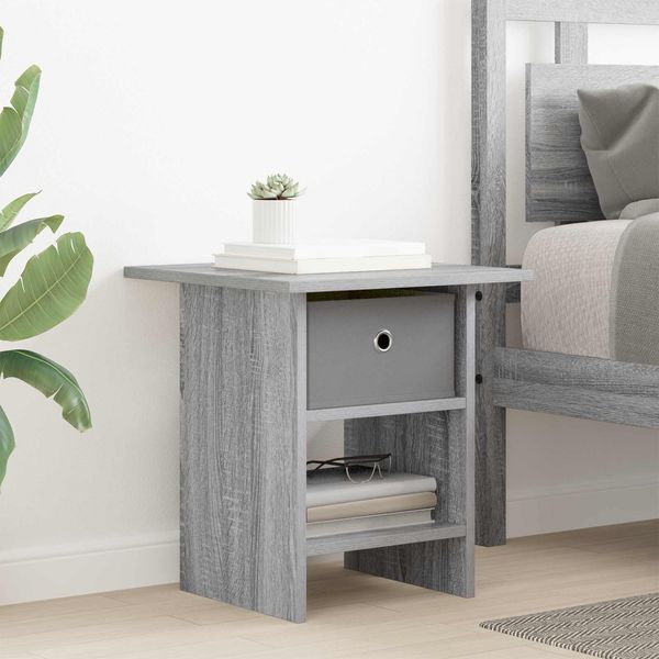 vidaXL Nachttisch Graues Sonoma 41 x 40 x 45 cm Holzwerkstoff 8000446