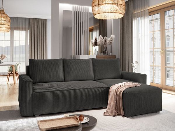 Masseno Ecksofa POTARO mit Schlaffunktion L-Form, Sofa mit Bettkasten