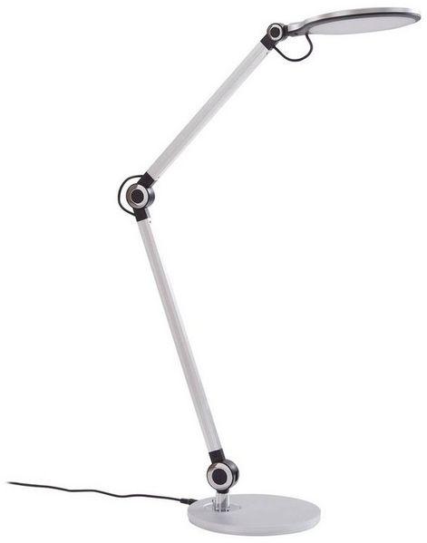 Lindby Schreibtischlampe Nyxaris, LED, Kunststoff Alu Farbwechsel warmweiß / tageslicht IP20, 1 x 6,6, W LED, Farbwechsel warmweiß / tageslicht