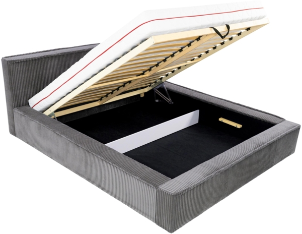 Polsterbett mit bettkasten Gerozza, Stoff: Cord (Top Sztruks 90, 140 x 200 cm) Bild 6