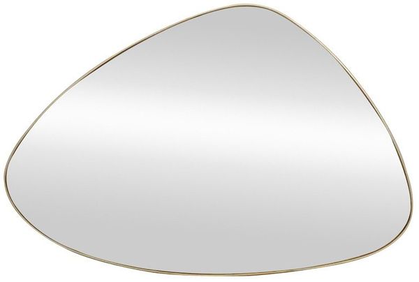 riess-ambiente Wandspiegel NOEMI 85cm gold – moderne Form, variabel aufhängbar, dekorativ (Einzelartikel, 1-St), asymmetrischer Spiegel – ideal für Flur, Wohn- oder Schlafzimmer