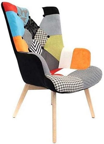 The Home Deco Factory HD3610 Stuhl, Polyester, Schwarz, Einheitsgröße