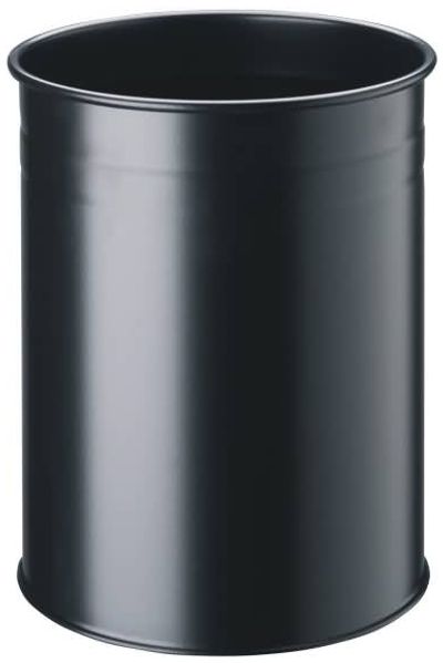 Durable Papierkorb Metall rund 15l schwarz
