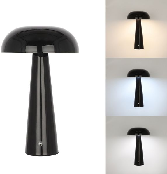 OTTO home LED Tischleuchte Katniss - Akkuleuchte, Dimmer, Dimmfunktion, Ein-/Ausschalter, Farbwechsel, USB-Ladefunktion, mehrere Helligkeitsstufen, LED fest integriert, warmweiß - kaltweiß, Farbwechsel, 2600 mAh Akku, USB-C, Akkulampe, Tischlampe kabellos
