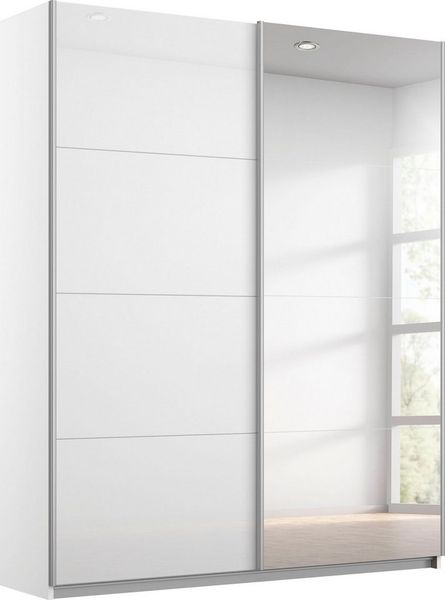 OTTO home Schwebetürenschrank Kleiderschrank Schrank Garderobe Schlafzimmerschrank THANOS (3 verschiedene Ausstattungen BASIC/CLASSIC/PREMIUM (inkl. SOFT-CLOSE) Optional mit Spiegel, Metall-Griffleisten alufarben MADE IN GERMANY