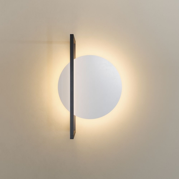 s.luce Artus LED Wandleuchte & Deckenlampe Weiß Ø 30cm