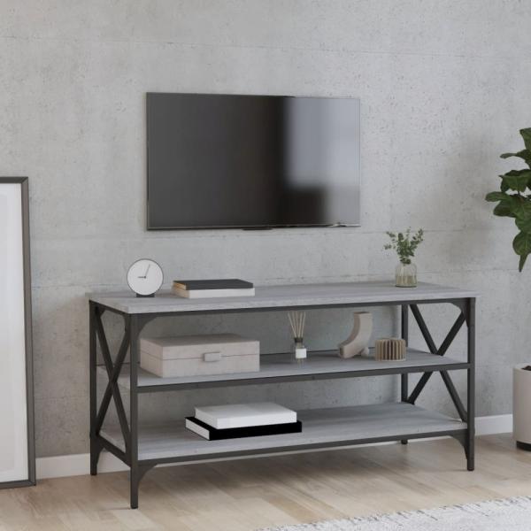 vidaXL TV-Schrank Grau Sonoma 100x40x50 cm Holzwerkstoff 825795