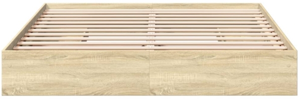 vidaXL Bettgestell mit Schubladen Sonoma-Eiche 200x200cm Holzwerkstoff 3280631 Bild 3
