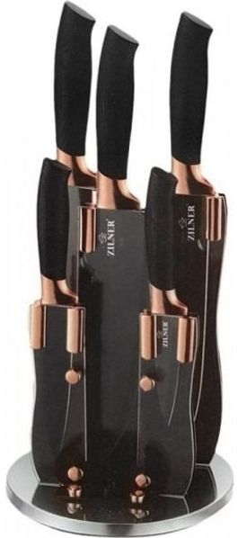 Zilner Messerset mit Beschichtung 6-tlg. Zilner ROSEGOLD ZL-5118