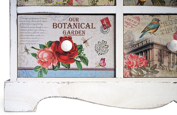 Kommode 'Venlo', Shabby-Look, Vintage, 9 Schubladen 60 x 79 x 30 cm Bild 7