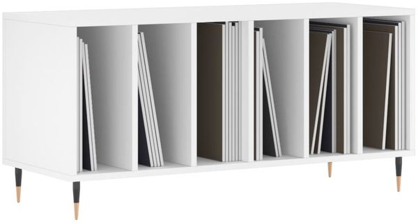 vidaXL Plattenschrank Weiß 100x38x48 cm Holzwerkstoff 831740 Bild 3