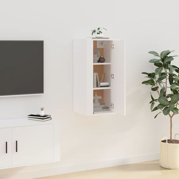 vidaXL TV-Wandschrank Weiß 40x34,5x80 cm 816672