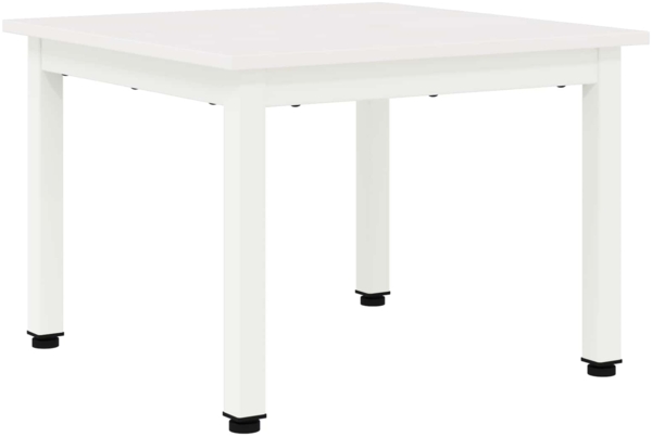 vidaXL Couchtisch Weiß 50 x 50 x 36 cm Massives Kiefernholz 892756